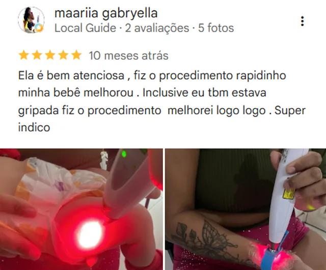 Print de avaliacao real de cliente no Google